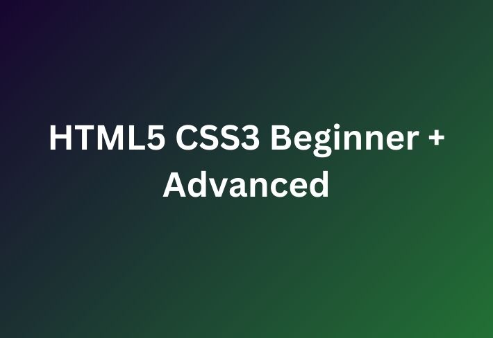 Html5 css course